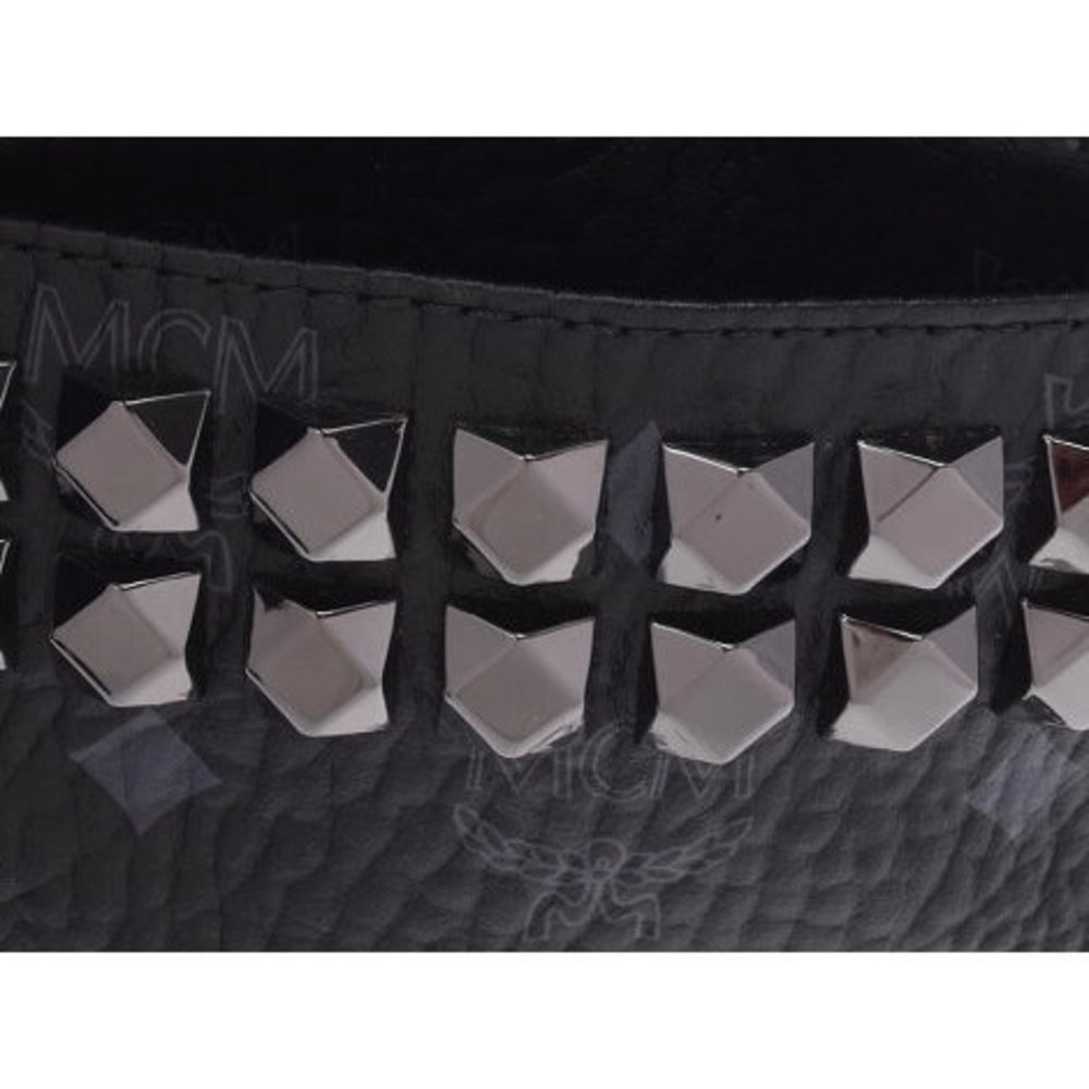 Mcm Backpack Rucksack Backpack Black Studs - image 7